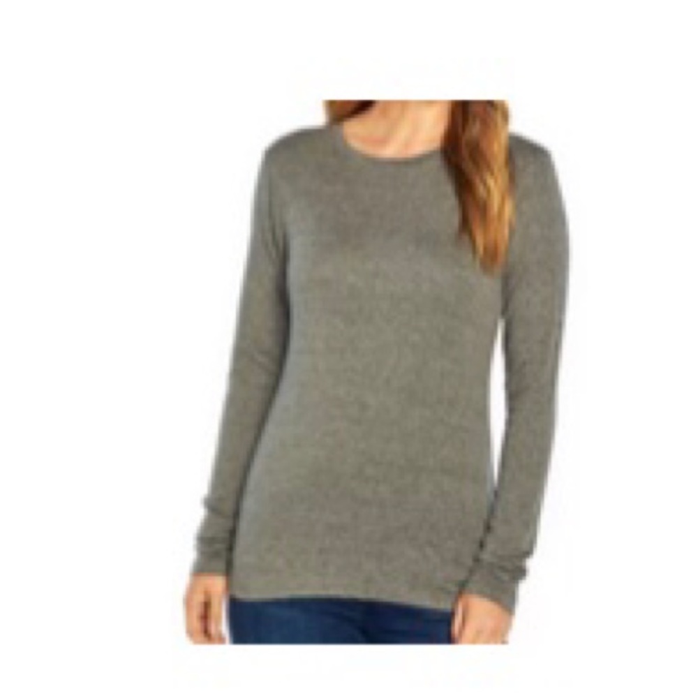 Eddie Bauer Charcoal Space Dye Long Sleeve Tee